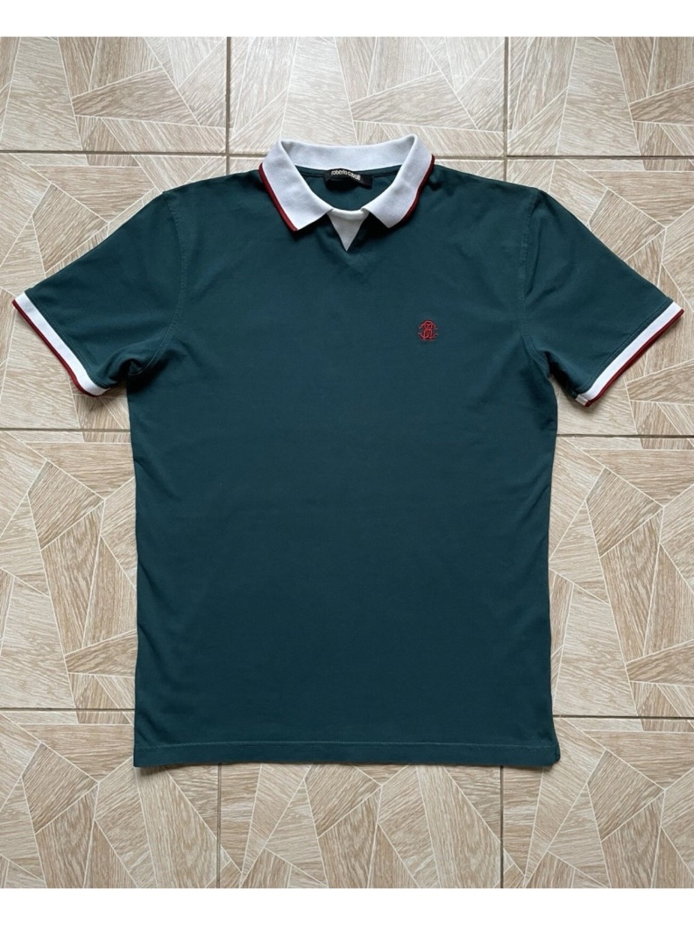 Roberto Cavalli V-Neck Polo Shirt XL